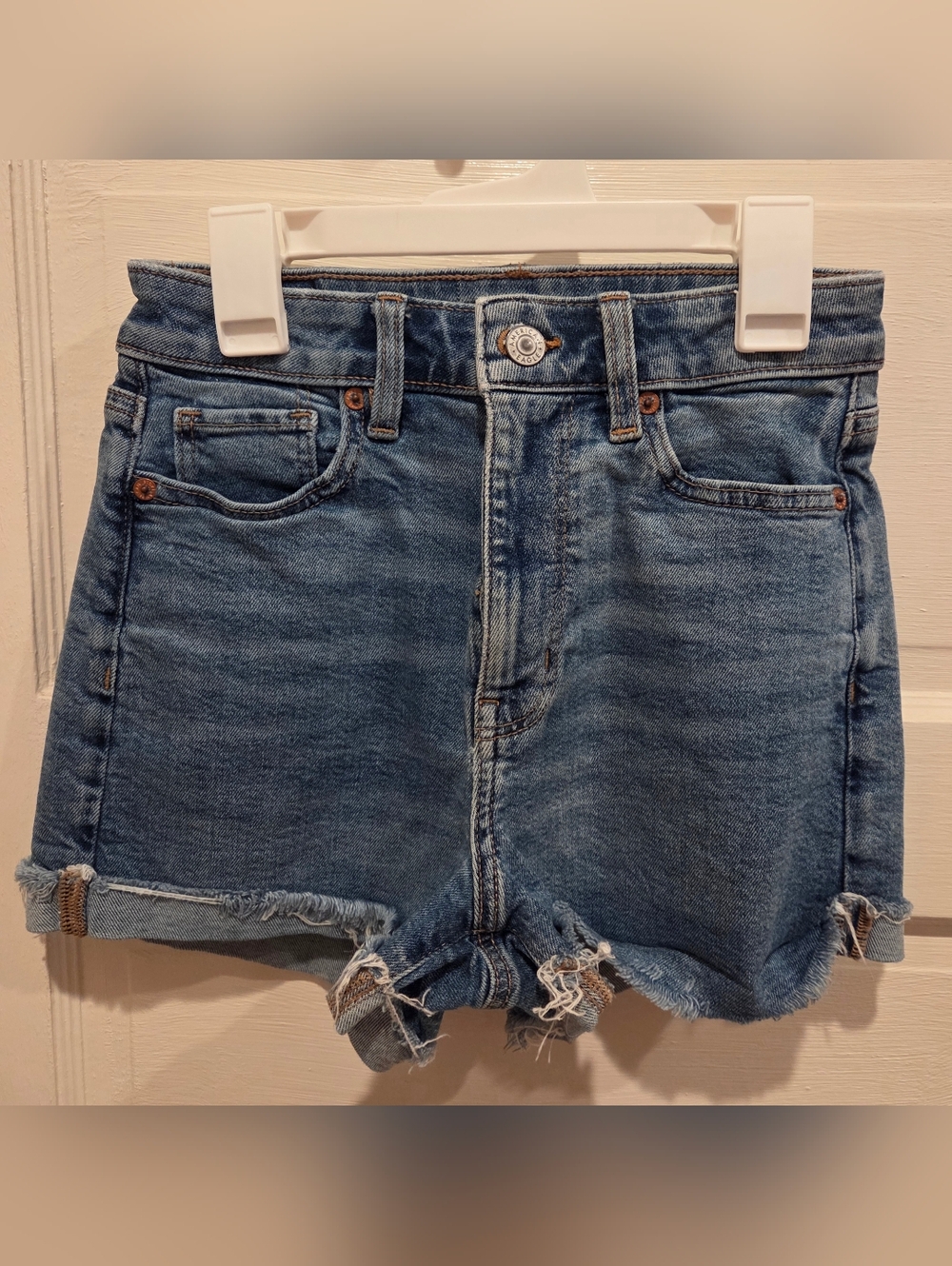 American Eagle Outfitters Light Blue Stretch Denim Shorts